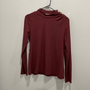 Burgundy Blouse in Size US M